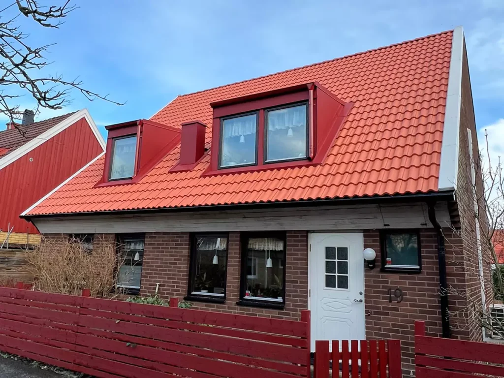 Häljarp, 140kvm betongpannor