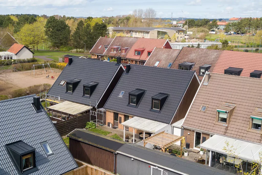 Häljarp, 260kvm betongpannor